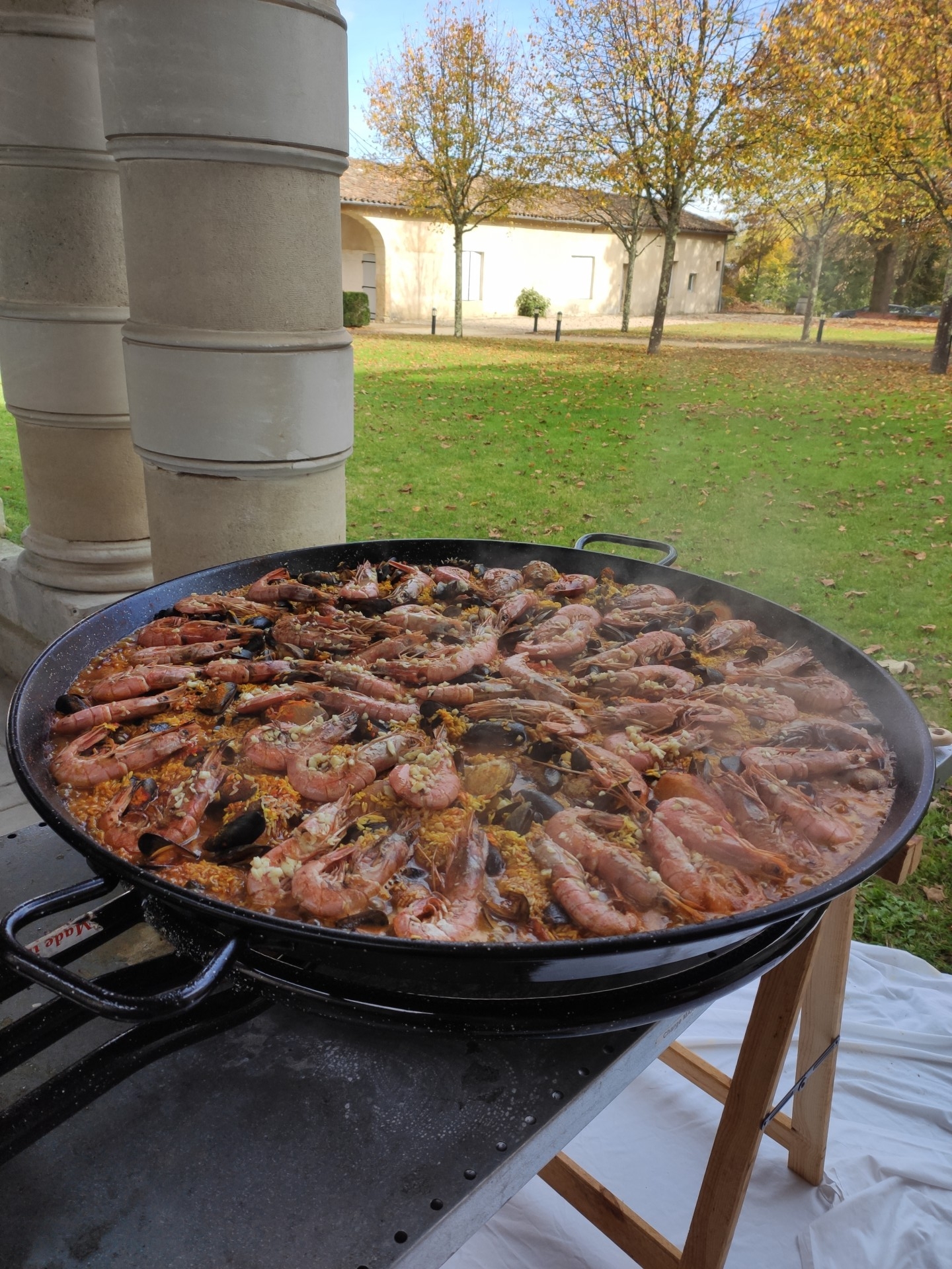 Cuisson en cours